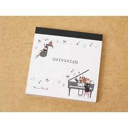 ブロックメモ UNEVEN CATS music BM-01014