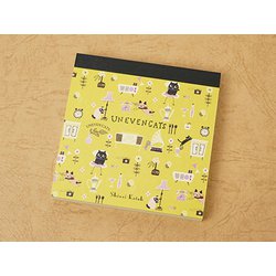 ブロックメモ UNEVEN CATS room BM-01015