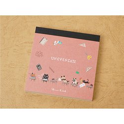 ブロックメモ UNEVEN CATS school BM-01016
