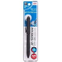 油性ボールペン JETSTREAM STYLUS（ジェットストリーム スタイラス） 3色ボールペン 0.5mm タッチペン搭載 インク色：3色（黒・赤・青） 本体色：ブラック SXE3T24005P24