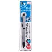 油性ボールペン JETSTREAM STYLUS(ジェットストリーム スタイラス) 3色ボールペン 0.5mm タッチペン搭載 インク色:3色(黒・赤・青) 本体色:シルバー SXE3T24005P26