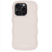 16241 [Wavy Case 耐衝撃 iPhone 14 Pro用 ケース Light Beige]