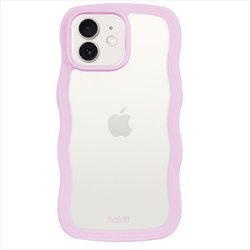 16180 [Wavy Case 背面クリア 耐衝撃 iPhone 12/12 Pro用 ケース Lilac/Transparent]