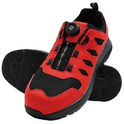 FOURSENSE 安全靴 ダイヤルタイプ イージーユーティリティー レッド 24.0cm fosn-021-RED-24cm