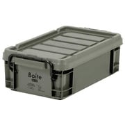 MA-4091 [Boite コンテナボックス 収納 S ロータイプ 4L カーキ]