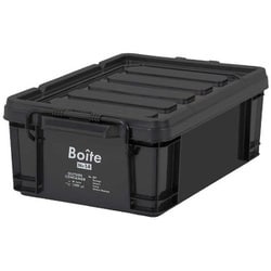Boite コンテナボックス 収納 M ロータイプ 13L ブラック MA-4098