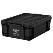 MA-4104 [Boite コンテナボックス 収納 L ロータイプ 23L ブラック]