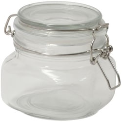 角型 ガラス 保存瓶 500ml キャレ おしゃれ かわいい シンプル LD-487