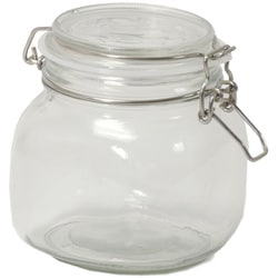 角型 ガラス 保存瓶 750ml キャレ おしゃれ かわいい シンプル LD-488