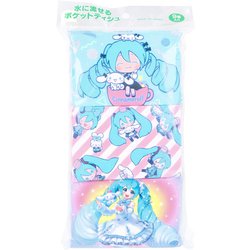 初音ミク×シナモロール ポケットティシュ 9コパック