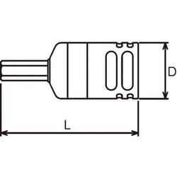 IN3012M.43-5 [3/8インチ絶縁ヘックスビットソケット 5mm]