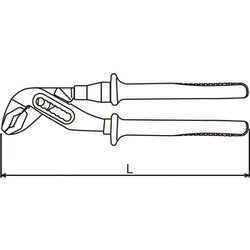 INP1110-250 [絶縁ウォーターポンププライヤ 200mm]