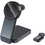 3in1Magsafe対応 ワイヤレス充電器スタンド RM-1855BK