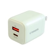 USB急速充電器 USB PD(パワーデリバリー)/QC(クイックチャージ)対応 USB-C×1/USB-A×1 スイングプラグ採用 グリーン JKPD20G2GN