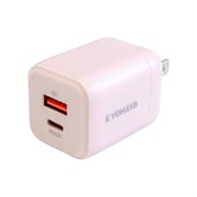 USB急速充電器 USB PD(パワーデリバリー)/QC(クイックチャージ)対応 USB-C×1/USB-A×1 スイングプラグ採用 ピンク JKPD20G2PK
