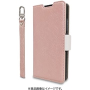Galaxy A51 5G用 ケース 手帳型 ストラップ 付き NU シャンパンローズ×ホワイト CR_A51CSPLNU_CW