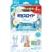 ミセスロイドフローラル クローゼット・洋服ダンス用 1年防虫 ホワイトアロマソープの香り 4個入 [消臭 防カビ 黄ばみ防止 大容量]