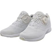 fosn-004lALL-WHITE245cm [FOURSENSE レディースフライニットダイヤルシューズ オールホワイト 24.5cm]
