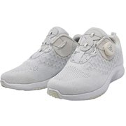 fosn-004lALL-WHITE24cm [FOURSENSE レディースフライニットダイヤルシューズ オールホワイト 24.0cm]