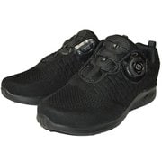 fosn-004lALL-BLACK245cm [FOURSENSE レディースフライニットダイヤルシューズ オールブラック 24.5cm]