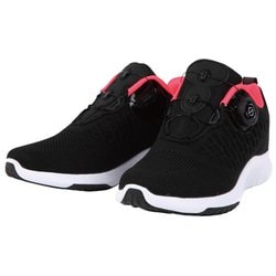 fosn-004lBLACK24cm [FOURSENSE レディースフライニットダイヤルシューズ BLACK 24.0cm]