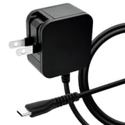 急速充電器 USB PD(パワーデリバリー)対応 USB-Cケーブル一体型 1.5m 20W 90度回転収納式プラグ ブラック R15ACC20W02BK