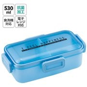 抗菌 ふわっと弁当箱 530ml シースルー/ブルー PFLB6AG