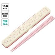 ABC3AG [抗菌 音の鳴らない箸・箸箱セット こぎみゅん/フラワーリース]