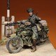 HDM35120 1/35 WWII イタリア モトグッツィ アルチェ500 オートバイ兵付 [プラモデル用パーツ]