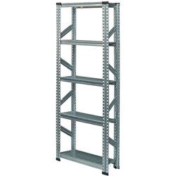 軽量 シンプル イタリア製 スチールラック 本体 幅67.7×高さ184×奥行25cm 5段 MS6185d2