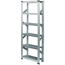 軽量 シンプル イタリア製 スチールラック 本体 幅67.7×高さ184×奥行25cm 6段 MS6186d2