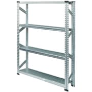 MS11154d2 [軽量 シンプル イタリア製 スチールラック 本体 幅112.7×高さ157.6×奥行25cm 4段]