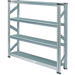 軽量 シンプル イタリア製 スチールラック 本体 幅127.7×高さ118×奥行25cm 4段 MS12124d2