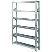 MS12186d2 [軽量 シンプル イタリア製 スチールラック 本体 幅127.7×高さ184×奥行25cm 6段]