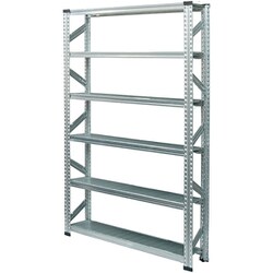 軽量 シンプル イタリア製 スチールラック 本体 幅127.7×高さ197.2×奥行25cm 6段 MS12196d2