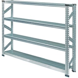 軽量 シンプル イタリア製 スチールラック 本体 幅142.7×高さ118×奥行25cm 4段 MS14124d2