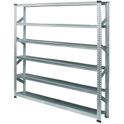 軽量 シンプル イタリア製 スチールラック 本体 幅187.7×高さ184×奥行25cm 6段 MS18186d2