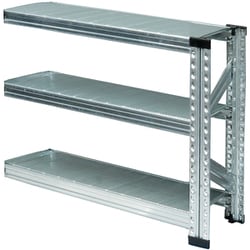 軽量 シンプル イタリア製 スチールラック 連結用 幅97.7×高さ65.3×奥行25cm 3段 MS963d2s