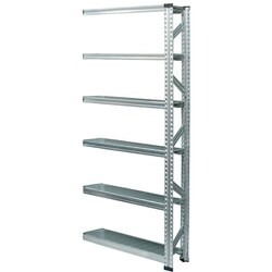 軽量 シンプル イタリア製 スチールラック 連結用 幅97.7×高さ197.2×奥行25cm 6段 MS9196d2s