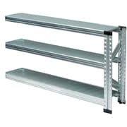 MS1163d2s [軽量 シンプル イタリア製 スチールラック 連結用 幅112.7×高さ65.3×奥行25cm 3段]