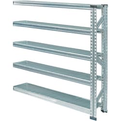 軽量 シンプル イタリア製 スチールラック 連結用 幅112.7×高さ118×奥行25cm 5段 MS11125d2s