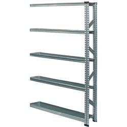軽量 シンプル イタリア製 スチールラック 連結用 幅112.7×高さ184×奥行25cm 5段 MS11185d2s