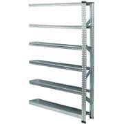 軽量 シンプル イタリア製 スチールラック 連結用 幅112.7×高さ184×奥行25cm 6段 MS11186d2s