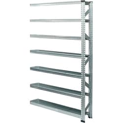 軽量 シンプル イタリア製 スチールラック 連結用 幅112.7×高さ197.2×奥行25cm 7段 MS11197d2s