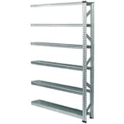 軽量 シンプル イタリア製 スチールラック 連結用 幅127.7×高さ197.2×奥行25cm 6段 MS12196d2s