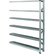 MS14186d2s [軽量 シンプル イタリア製 スチールラック 連結用 幅142.7×高さ184×奥行25cm 6段]