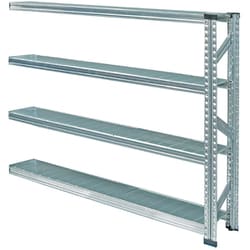 軽量 シンプル イタリア製 スチールラック 連結用 幅157.7×高さ118×奥行25cm 4段 MS15124d2s