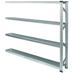 軽量 シンプル イタリア製 スチールラック 連結用 幅172.7×高さ157.6×奥行25cm 4段 MS17154d2s