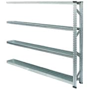 MS17154d2s [軽量 シンプル イタリア製 スチールラック 連結用 幅172.7×高さ157.6×奥行25cm 4段]