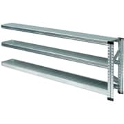 MS1863d2s [軽量 シンプル イタリア製 スチールラック 連結用 幅187.7×高さ65.3×奥行25cm 3段]